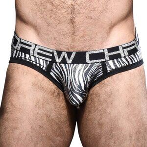 Andrew Christian Metallic Zebra Brief W/ Almost Naked 92292